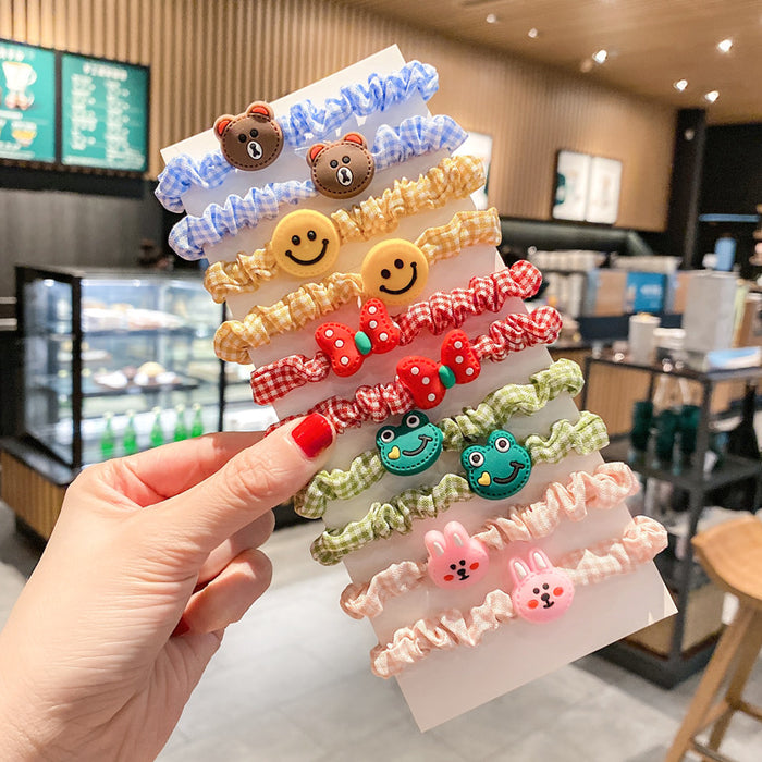 Jewelry WholesaleWholesale cartoon hair band for girls without hurting hair rubber band JDC-HS-HuiDi007 Hair Scrunchies 惠迪 %variant_option1% %variant_option2% %variant_option3%  Factory Price JoyasDeChina Joyas De China