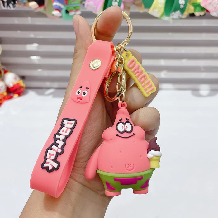 Wholesale Cartoon Soft Rubber Alloy Cute Keychain (M) MOQ≥2 JDC-KC-JuShu002
