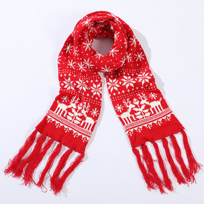 Wholesale Scarf Acrylic Cotton Christmas Thickening Warm Autumn Winter Warm Cute JDC-SF-Lewan005