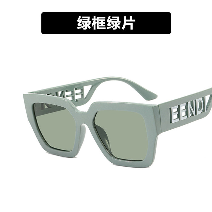 Gafas de sol al por mayor recortes de letras de resina （F） JDC-SG-BKL003