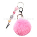 Jewelry WholesaleWholesale Acrylic Contactless Card Picker Hair Ball Keychain MOQ≥3 JDC-KC-LFeng002 Keychains 丽丰 %variant_option1% %variant_option2% %variant_option3%  Factory Price JoyasDeChina Joyas De China
