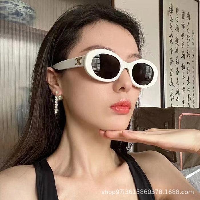 Wholesale Sunglasses Resin Vintage Oval （F） MOQ≥2 JDC-SG-ShiM005