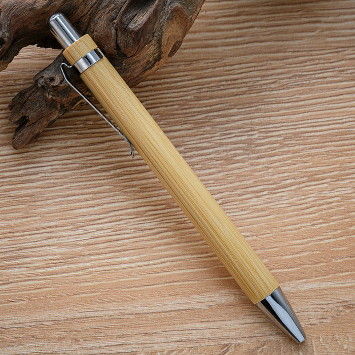 Wholesale Ballpoint Pen Bamboo Advertising Pen Push JDC-BP-huah081