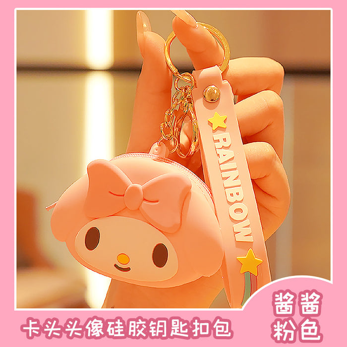 Wholesale keychain pvc cute doll coin purse key pendant JDC-KC-XTang006