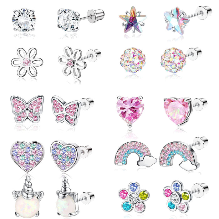 Wholesale Earrings Alloy Colorful 10 Sets MOQ≥2 JDC-ES-jinmiao002