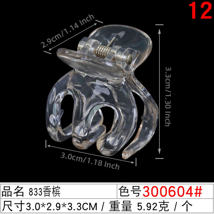 Clip de poulpe de couleur givrée 3cm en gros JDC-HC-LIUYI002