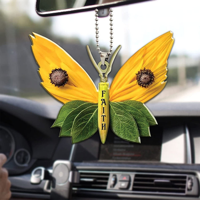 Wholesale Butterfly Cross Lover Car Christmas Tree Decoration JDC-DCN-YuanJ008