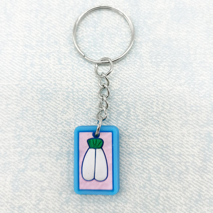 Wholesale Keychain Cartoon PVC Food Pendant Bag Key Accessories JDC-KC-DY020