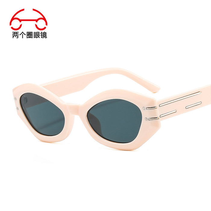 Wholesale PC cat eye small frame sunglasses  MOQ≥2 JDC-SG-LGQ005