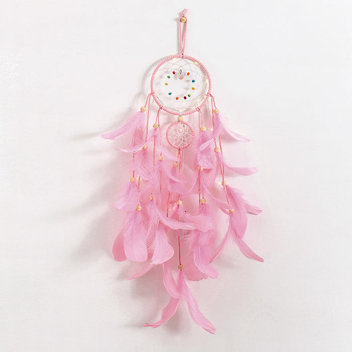 Wholesale Dream Catcher Feather Indian Ornament MQO≥2 JDC-DC-JYun010