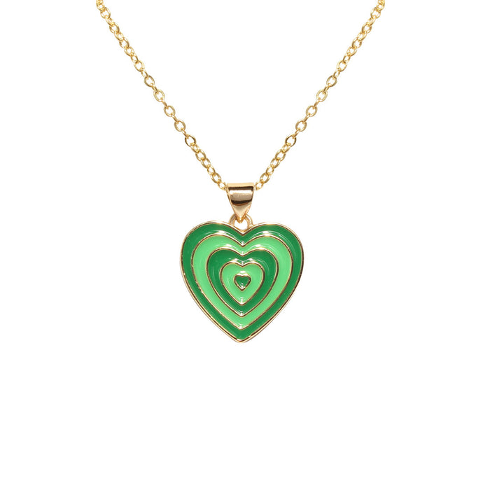 Wholesale Necklace Copper Cute Heart Clavicle Chain JDC-NE-TC134