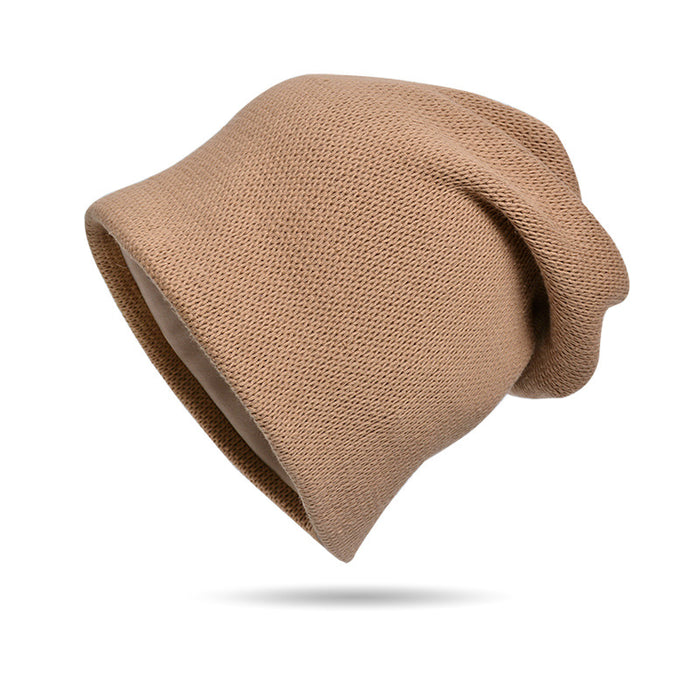 Sombrero al por mayor algodón de algodón engrosamiento de invierno sombrero de pila tejido moq≥2 jdc-fh-bg017