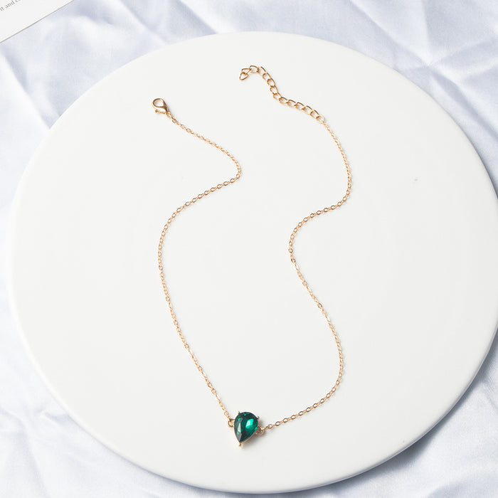 Wholesale Emerald Pendant Women's Necklace Three Combinations JDC-NE-NZ333