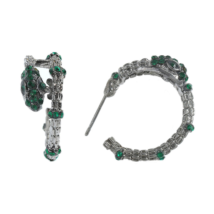 Wholesale Earrings Alloy Diamond Snake Shape JDC-ES-V055