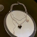 Jewelry WholesaleWholesale round brand letter love alloy necklace JDC-NE-BaoY005 Necklaces 宝钰 %variant_option1% %variant_option2% %variant_option3%  Factory Price JoyasDeChina Joyas De China