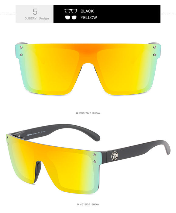 Gafas de sol de marco grande al por mayor Gafas de sol de ciclismo deportivo polarizado sin caja JDC-SG-TIEP012