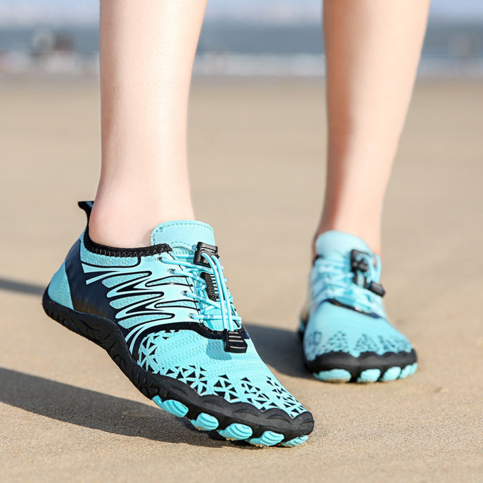 Zapatillas de playa al aire libre al por mayor aguas arriba cinco dedos zapatos de malla transpirable JDC-SD-ZUJ001