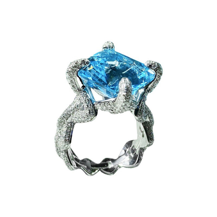 Wholesale Copper Sapphire Ring Women JDC-RS-ZR001