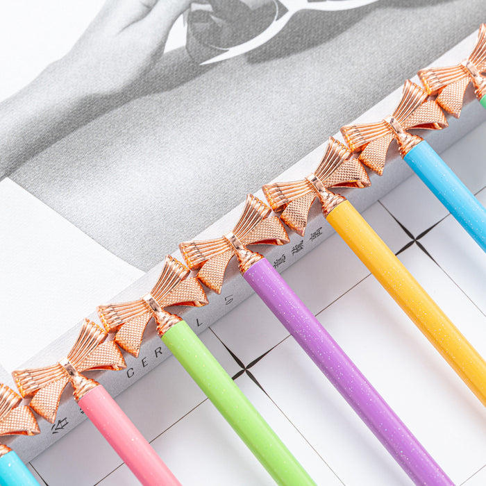 Wholesale Ballpoint Pen Plastic Bow Knot Shaped Twist Pen MOQ≥2 JDC-BP-Huah092