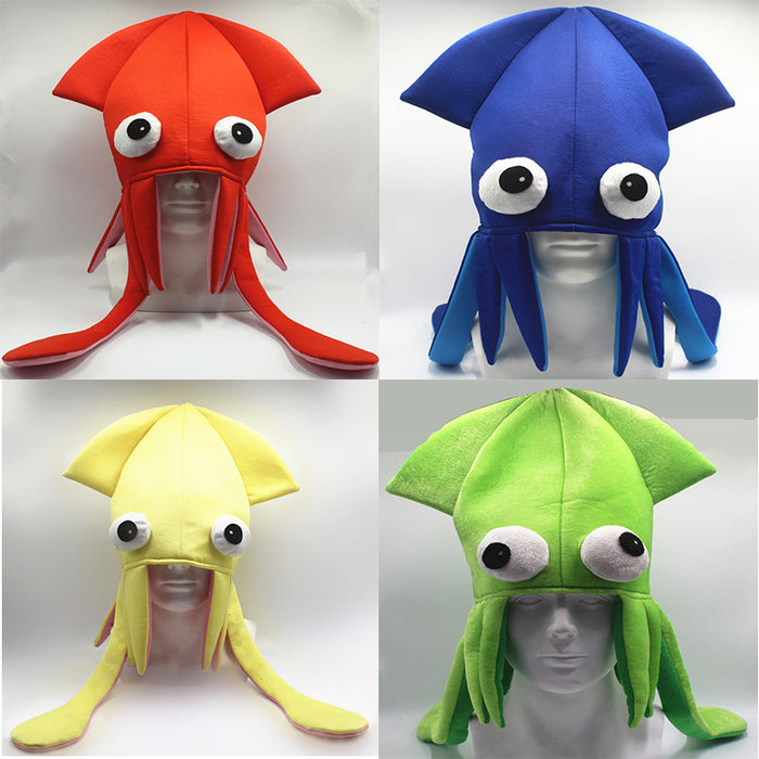 Wholesale Hat Four-Color Velvet Octopus Hat Performance Props MOQ≥2 JDC-FH-JiaQi002