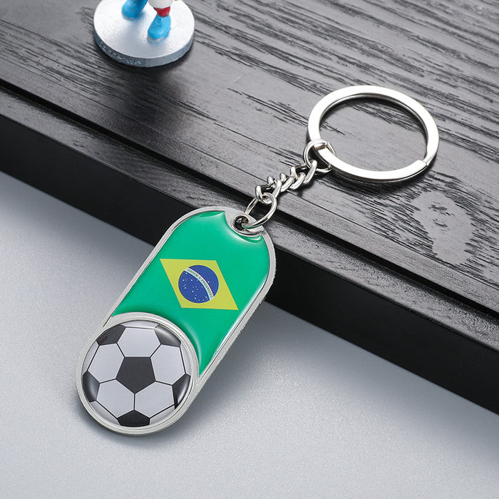 Wholesale Keychain Alloy World Cup Souvenirs National Team Pendant JDC-KC-RuiQi004