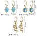 Jewelry WholesaleWholesale vintage snake-shaped stainless steel earrings JDC-ES-Oulb001 Earrings 欧罗巴 %variant_option1% %variant_option2% %variant_option3%  Factory Price JoyasDeChina Joyas De China