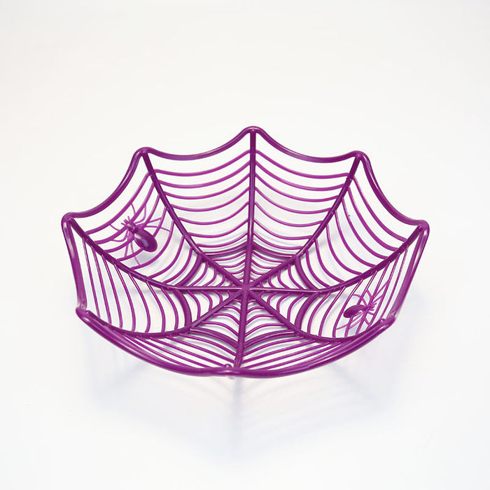 Wholesale Ornament Halloween Plastic Spider Candy Basket Candy Basket MOQ≥3 JDC-DCN-Zilin002