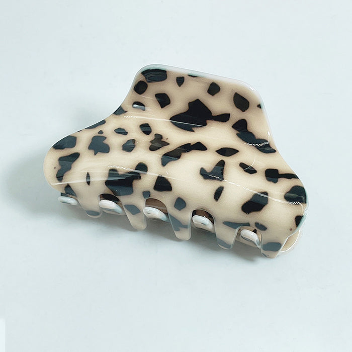 Clips de cabello acrílico de leopardo al por mayor jdc-hc-geleis001