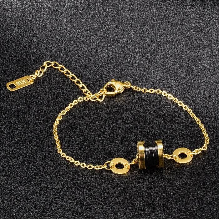 Wholesale Bracelet Titanium Steel Gold Bracelet JDC-BT-YS006