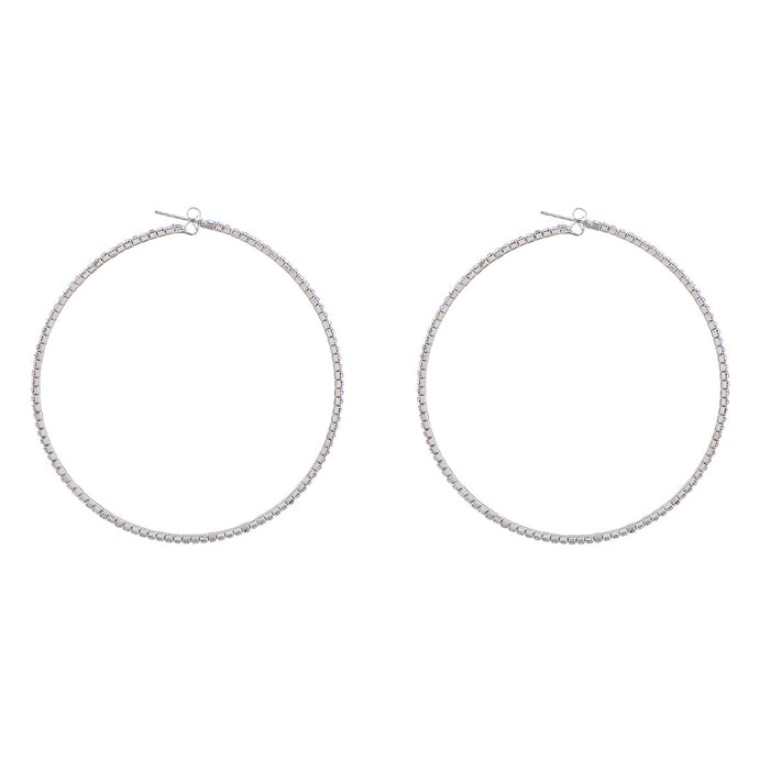 Wholesale Earrings Alloy Super Flash Claw Chain Single Drain Diamond JDC-ES-JL1058