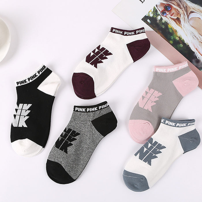 Wholesale Sock Cotton Sweat-absorbent Boat Socks Thin 10 pairs/set JDC-SK-XuanYue001