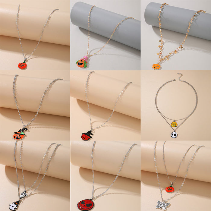 Wholesale Necklace Alloy Halloween Funny Cartoon Necklace JDC-NE-TANG003