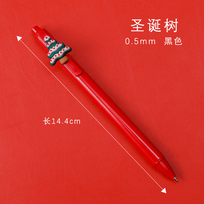Wholesale Ballpoint Pen Plastic Christmas Press MOQ≥2 JDC-BP-dichen004