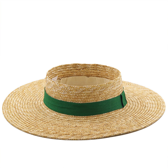 Wholesale hat spring summer leisure straw straw big brim empty top hat outdoor JDC-FH-XGuan001