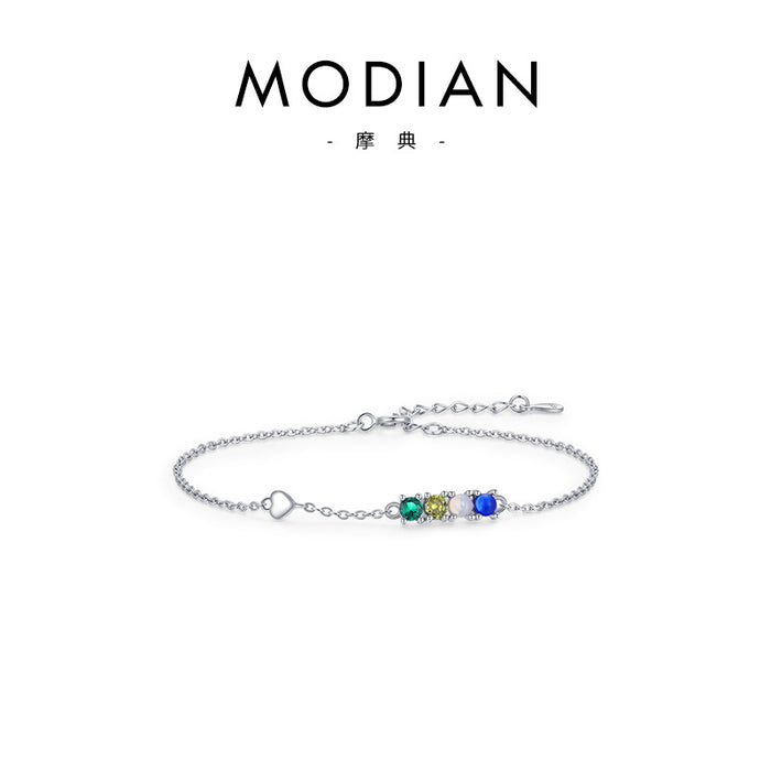 Wholesale silver bracelet women love crystal ins bracelet JDC-BT-MoD006