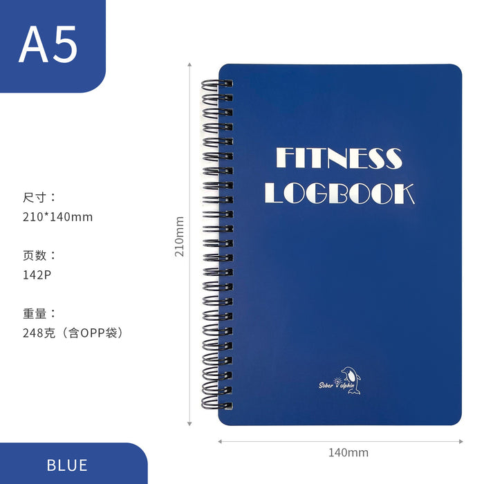 Wholesale Notebook A5 Diet Fitness Punch Record Book MOQ≥2 JDC-NK-Yingke001