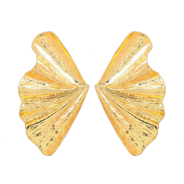 Jewelry WholesaleWholesale yellow metal leaf earrings JDC-ES-JL925 Earrings 氿乐 %variant_option1% %variant_option2% %variant_option3%  Factory Price JoyasDeChina Joyas De China
