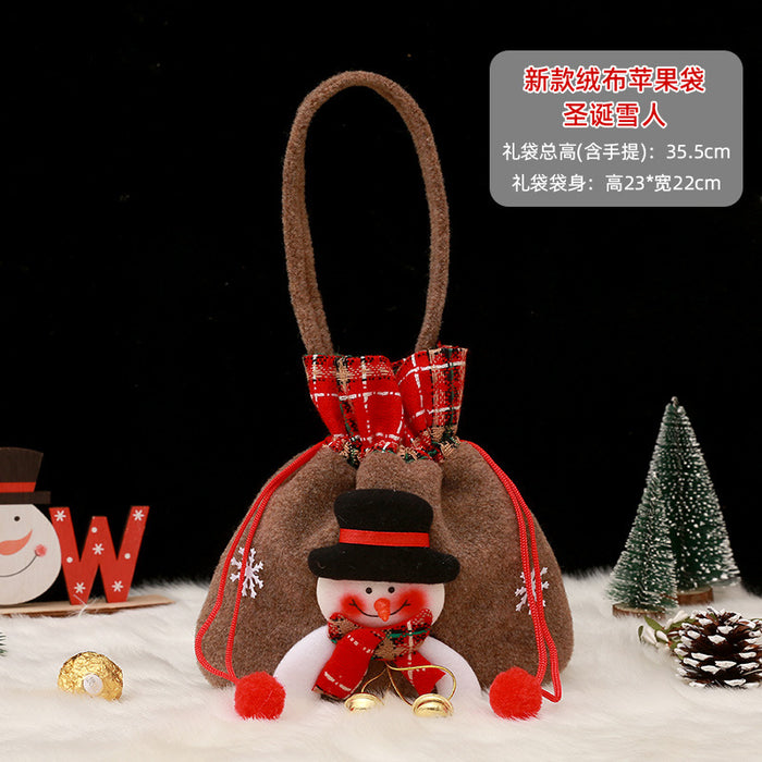 Wholesale Gift Bag Christmas Cloth Candy Bag Apple Bag MOQ≥2 JDC-GB-QiaoC004