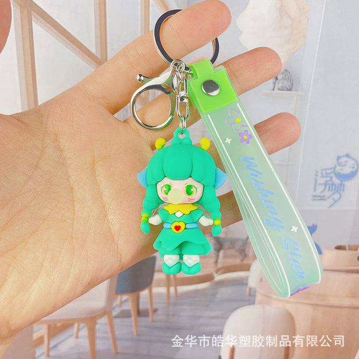 Wholesale Cartoon Soft Glue Elf Doll Keychain (M) JDC-KC-HaoHua002