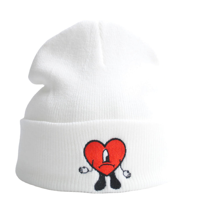 Wholesale Hat Acrylic Cute Embroidery Knitted Hat MOQ≥2 JDC-FH-XRong001