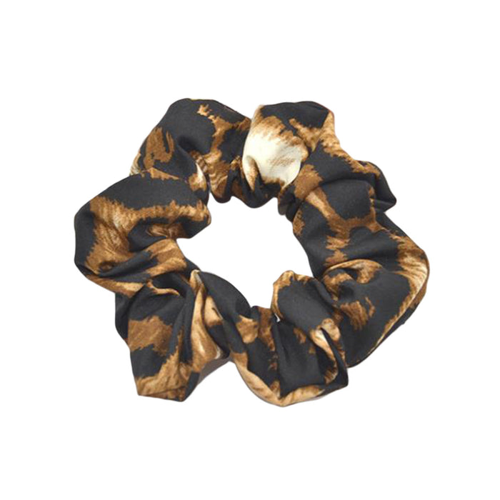 Wholesale Hair Scrunchies Fabric Leopard Print MOQ≥2 JDC-HS-HMXS008