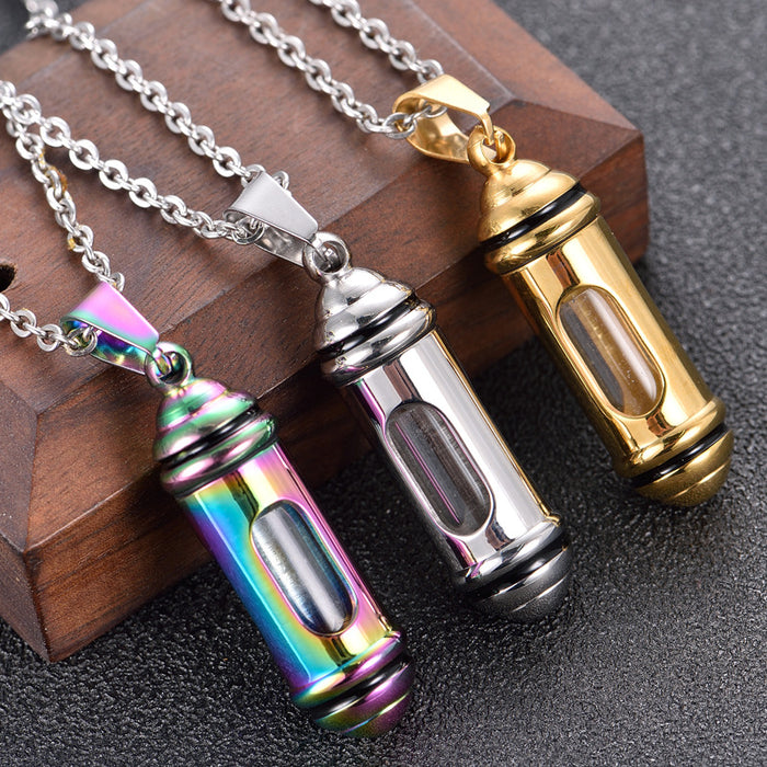 Wholesale Necklaces Titanium Steel Perfume Bottle JDC-NE-GSSZH001