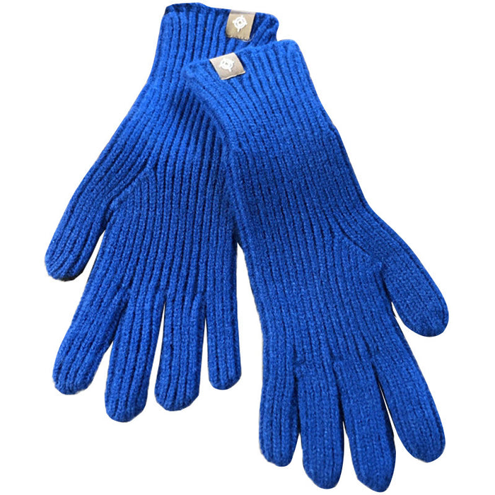 Wholesale Gloves Polyester Warm Solid Color Knit Touch Screen JDC-GS-YanD004