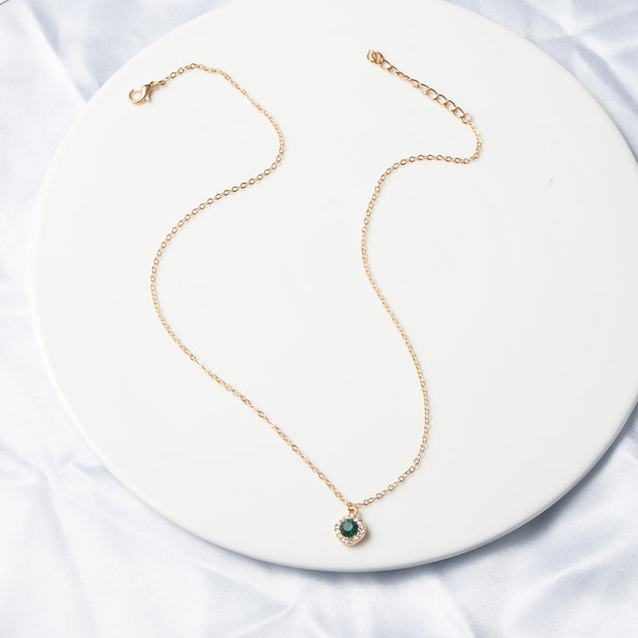Wholesale Emerald Pendant Women's Necklace Three Combinations JDC-NE-NZ333