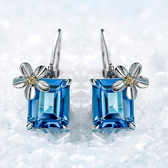 Wholesale Blue Zircon Earrings JDC-ES-ery015