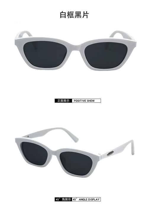 Gafas de sol al por mayor PC Men's Cat Eye Small Frame JDC-SG-Boy003