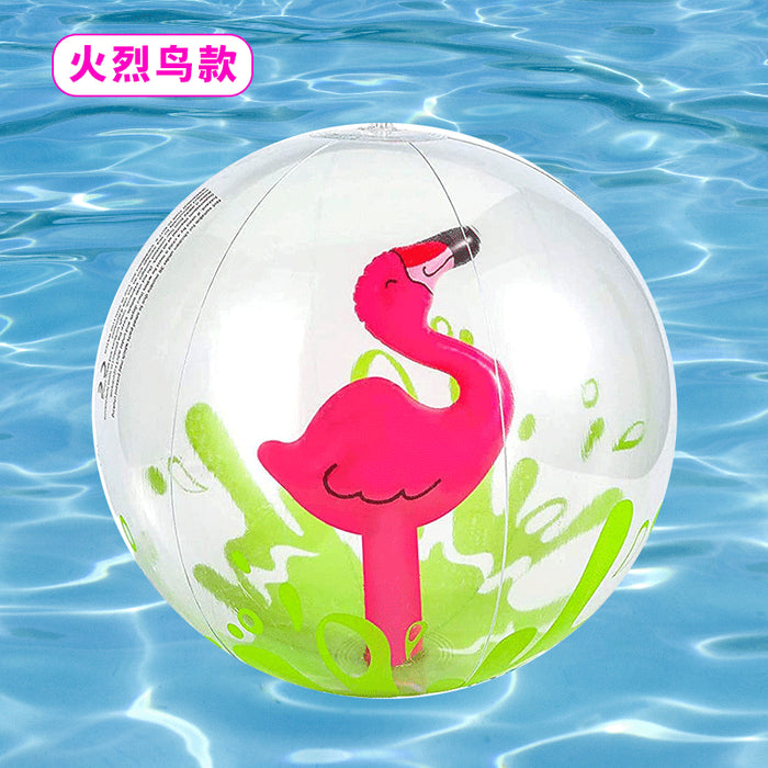 Balle de plage gonflable en gros 3d ballon épaissis de dessin en pvc jouet jouet JDC-ft- myang001