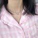 Jewelry WholesaleWholesale Pink Diamond Love Titanium Steel Color Fade Necklace JDC-NE-cy062 necklaces 纯影 %variant_option1% %variant_option2% %variant_option3%  Factory Price JoyasDeChina Joyas De China