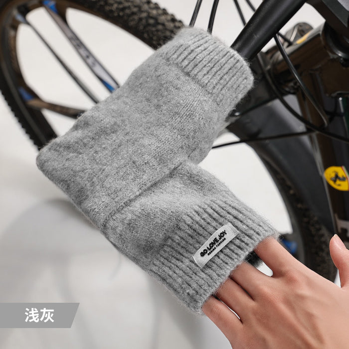 Wholesale Gloves Acrylic Winter Bike Grips Knitted Warm Riding MOQ≥2 JDC-GS-GuD023