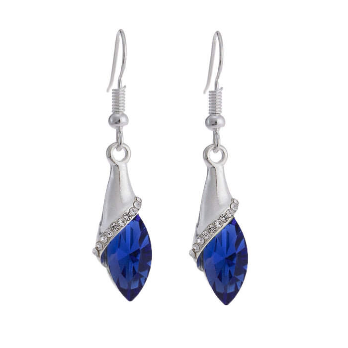 Wholesale fashion flash diamond long marquise crystal earrings JDC-ES-CM017